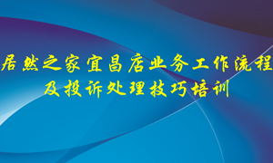 居然之家宜昌店業(yè)務(wù)工作流程及投訴處理技巧培訓(xùn)